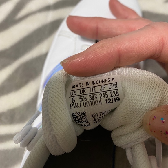 Iridescent Addias Tennis Shoes - Picture 5 of 6